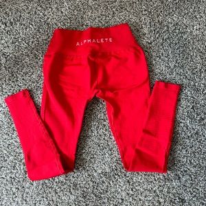 OG Red Alphalete Leggings- worn once